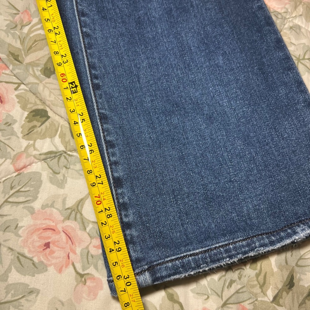 Size 27 Judy Blue High Waist Bootcut Jeans Dark Wash Distressed Hem - Picture 10 of 10